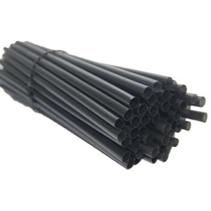 SORBETE PLASTICO NEGRO XL x 100u